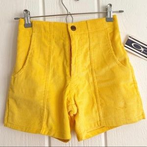 OP Vintage Corduroy Shorts Yellow | NWT